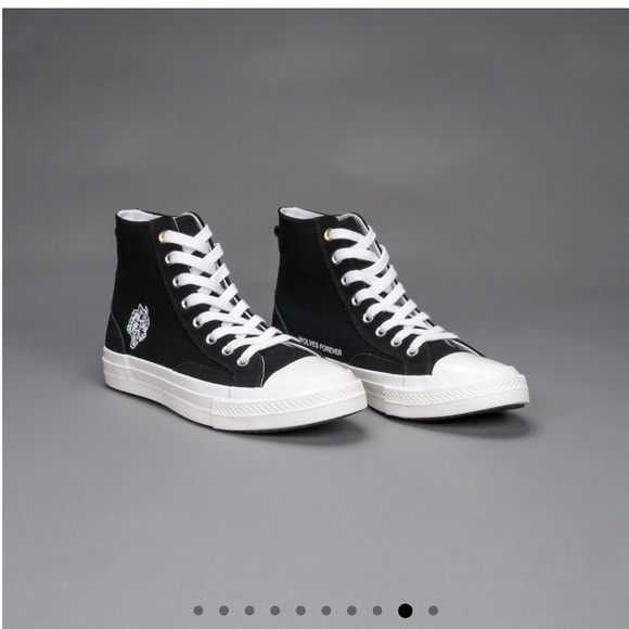 Darc Sport Shoes - DARC SPORT WOLVES FOREVER SUEDED WALK 1-DIOS HIGH TOP SHOE IN BLACK